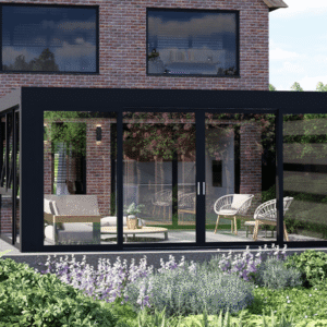 MB Veranda Cube Grand zwart schuifpui