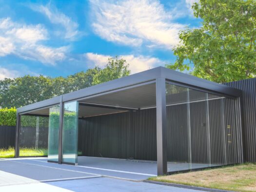 Aluminium gevelbekleding voor uw tuin Glazen Serre met gelaagd helder glas