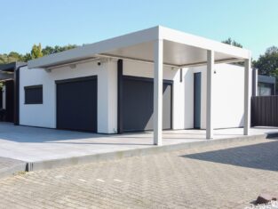 Cube overkapping en carport bij showhuis MB Veranda