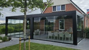MB Cube Grand veranda met glazen schuifwanden