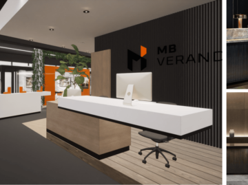 Schetsontwerp van B-Too van de nieuwe high-end showroom in Zaltbommel Schetsontwerp van B-Too van de nieuwe high-end showroom in Zaltbommel