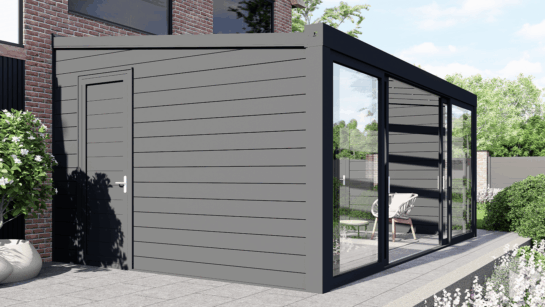 mbveranda-mb-bold-aluminium-zijwand-met-loopdeur