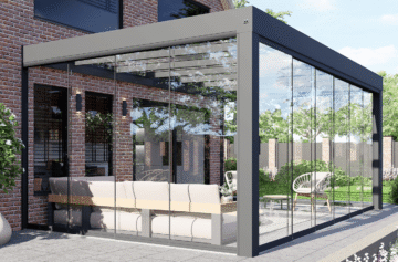 MB Veranda Cube tuinkamer schuifwanden gesloten